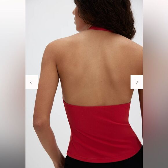 NEW Free People Intimately Still Here Halter Cami - Red Small - Picture 2 of 5